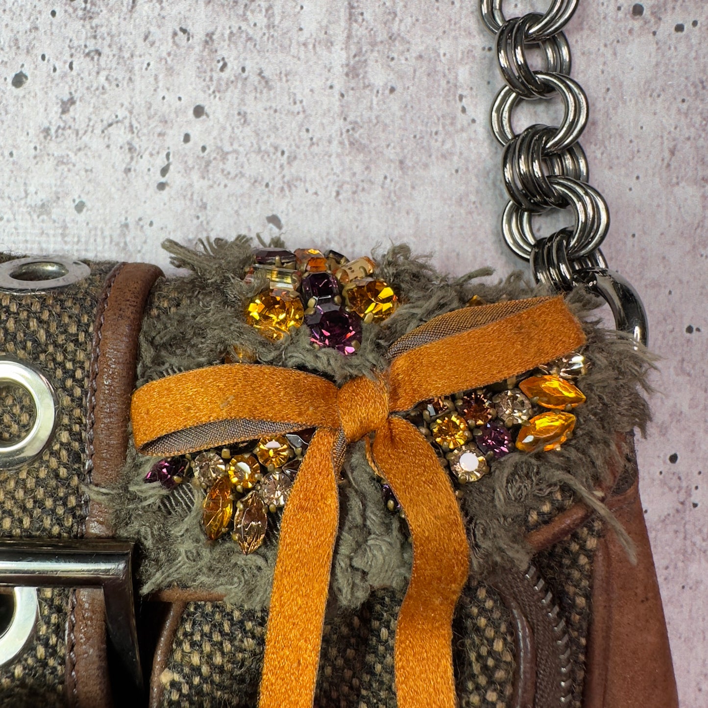 Prada Vintage Tweed Mini Bag