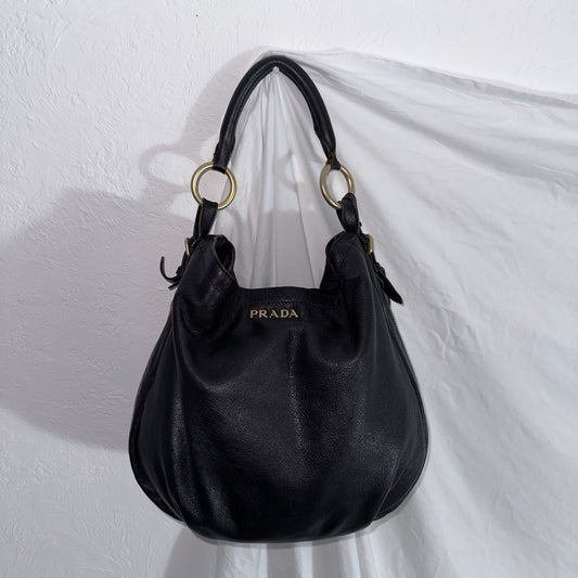 Prada Vintage Leather Hobo Bag