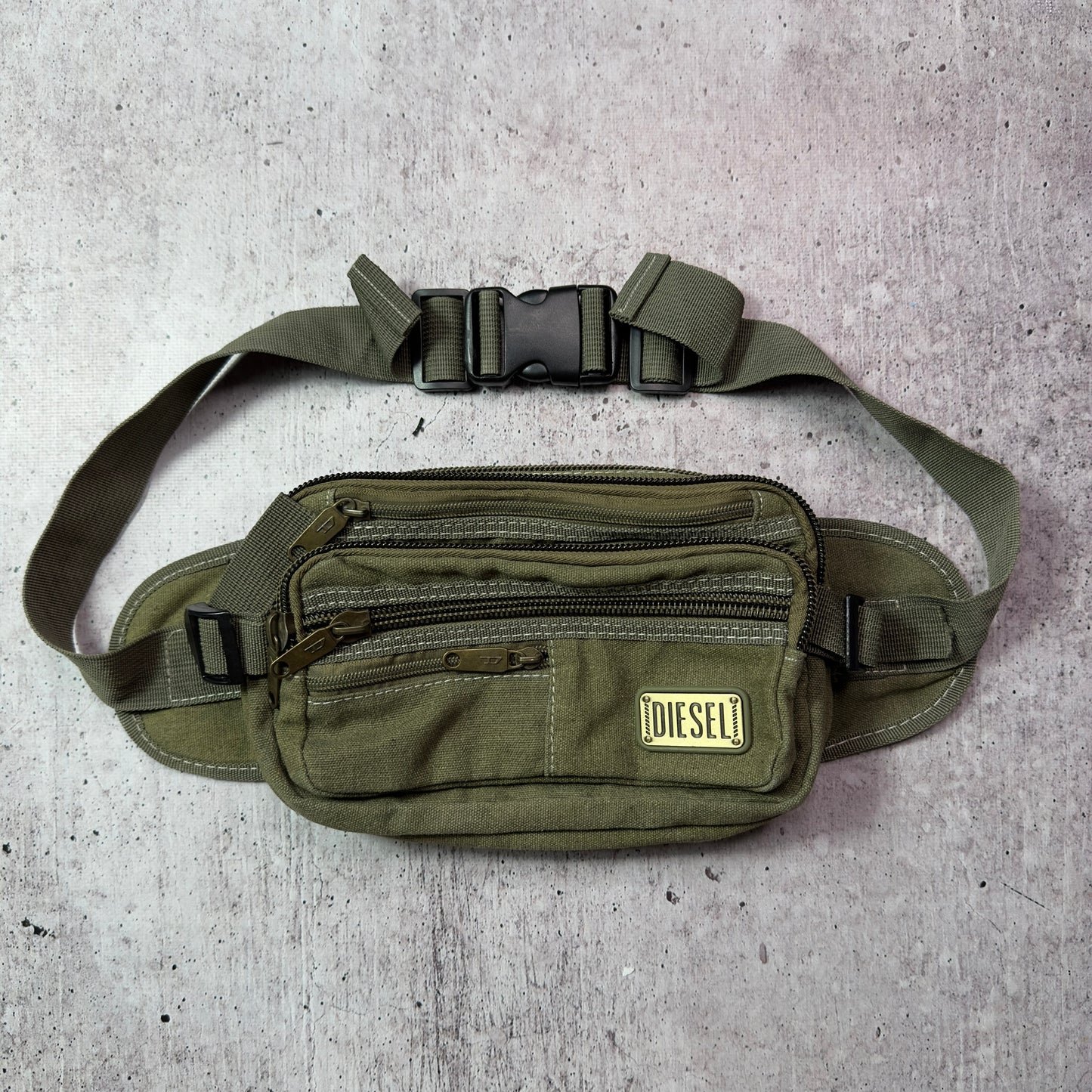 Diesel Vintage Khaki Waist Bag