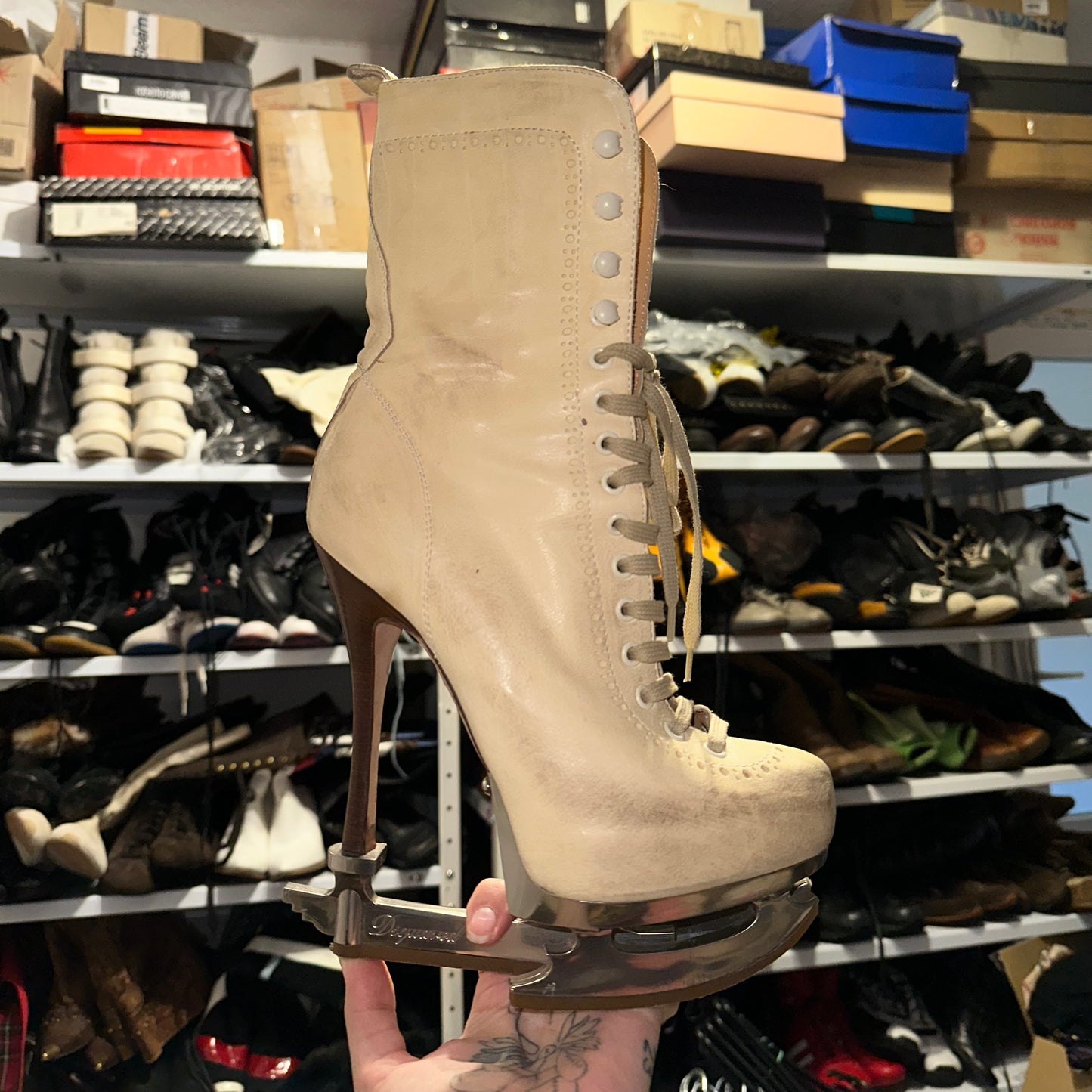 DsQuared Skate Moss Runway Lace Up Boots - RARE 37/38