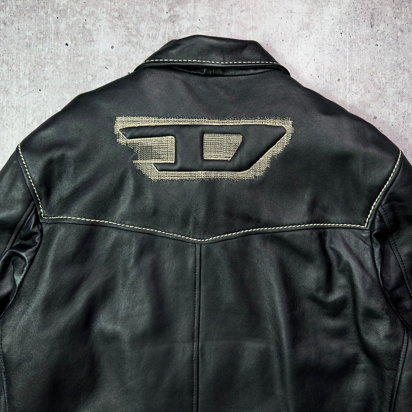 Diesel 90s Vintage Leather Moto Jacket