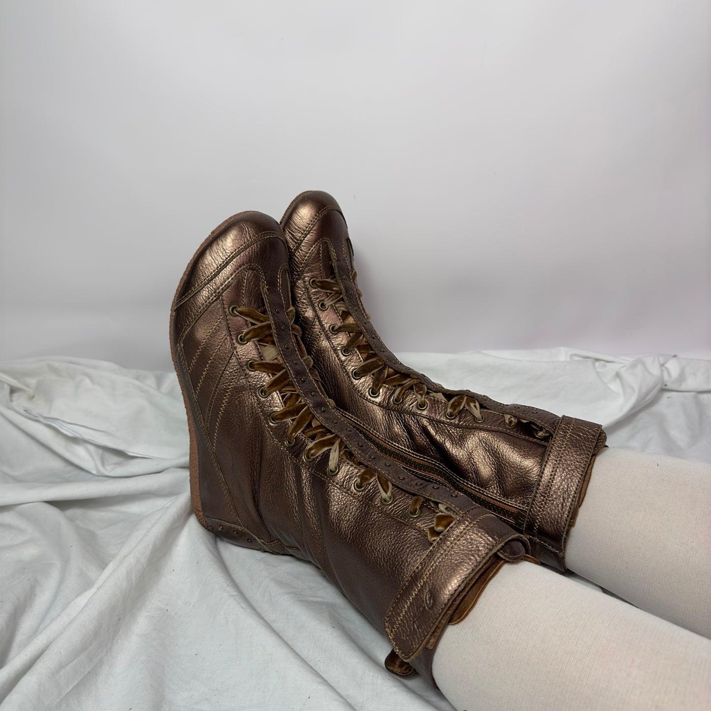 Diesel Vintage Boxing Lace up Boots