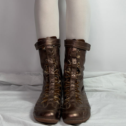 Diesel Vintage Boxing Lace up Boots