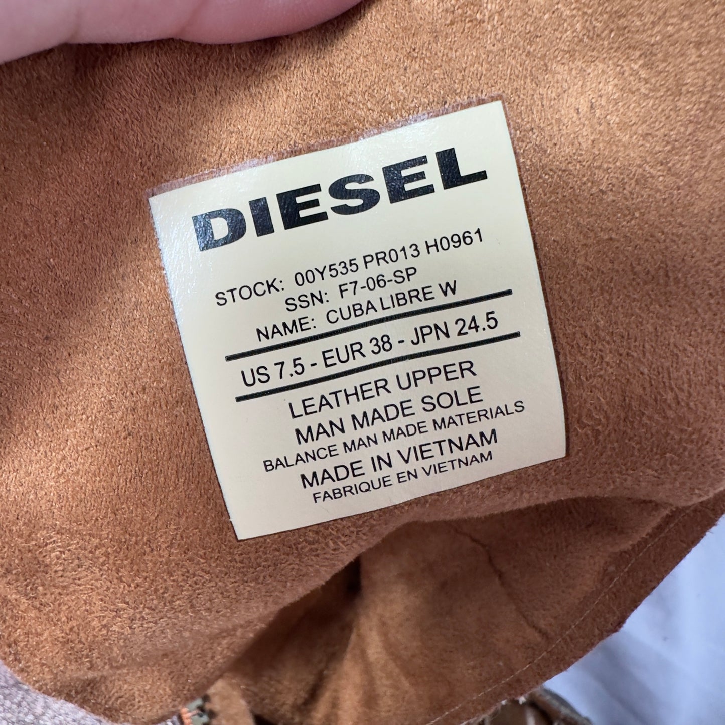 Diesel Vintage Boxing Lace up Boots