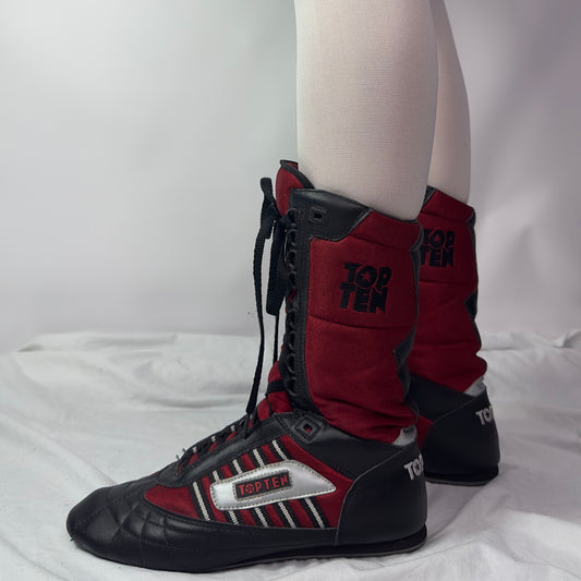 Vintage Boxing Wrestling Boots 39.5/40.5