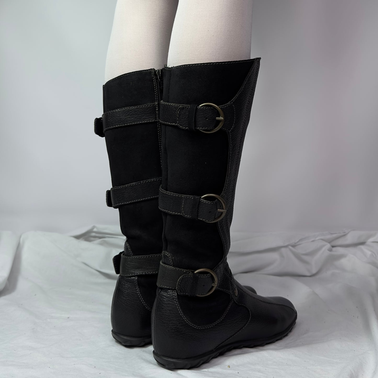 Geox Vintage Cyber Buckle Moto Boots
